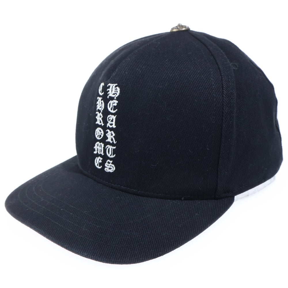 CHROME HEARTS(クロムハーツ) Vertical Logo Hat CH刺繍ロゴ ベースボールキャップ 帽子 ブラック