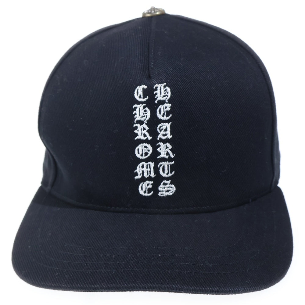 CHROME HEARTS(クロムハーツ) Vertical Logo Hat CH刺繍ロゴ ベースボールキャップ 帽子 ブラック