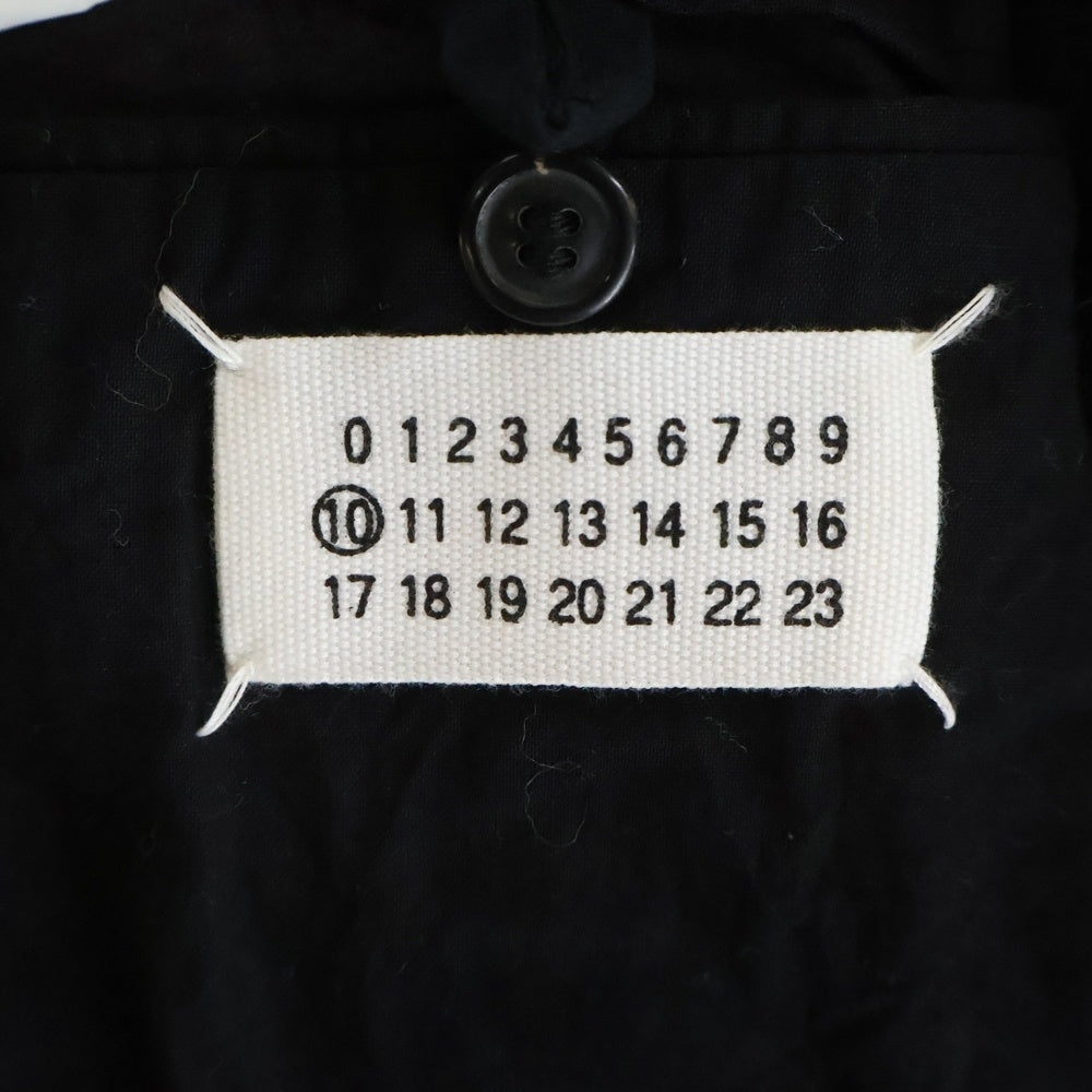 Maison Martin Margiela(メゾンマルタンマルジェラ) black wool chesterfield coat ここのえ期 ウール チェスターフィールド ロングコート ブラック 30 A019