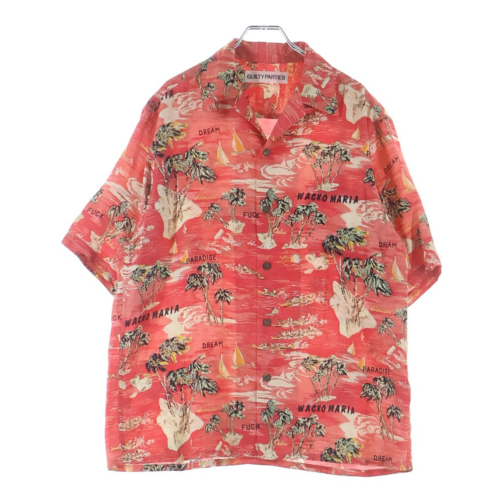 WACKO MARIA(ワコマリア) 24SS HAWAIIAN SHIRT S/S 半袖 アロハシャツ レッド