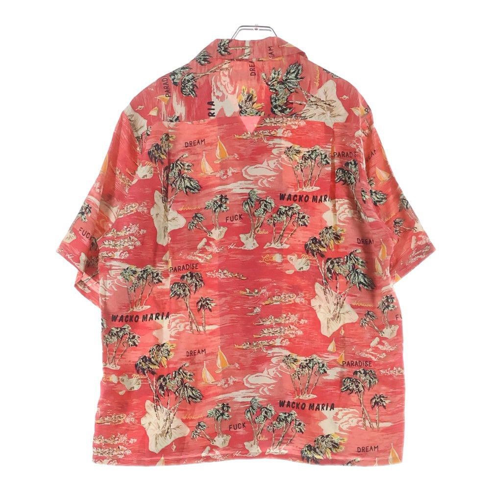 WACKO MARIA(ワコマリア) 24SS HAWAIIAN SHIRT S/S 半袖 アロハシャツ レッド