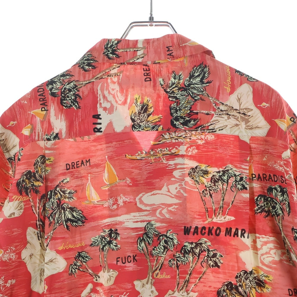 WACKO MARIA(ワコマリア) 24SS HAWAIIAN SHIRT S/S 半袖 アロハシャツ レッド