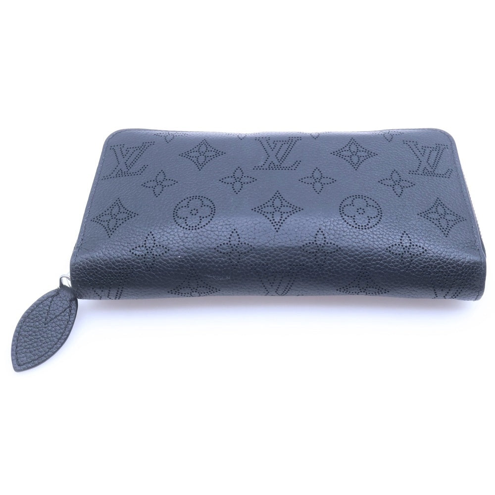 LOUIS VUITTON(ルイヴィトン) ジッピーウォレット ラウンドファスナー 長財布 モノグラムマヒナ ブラック M61867