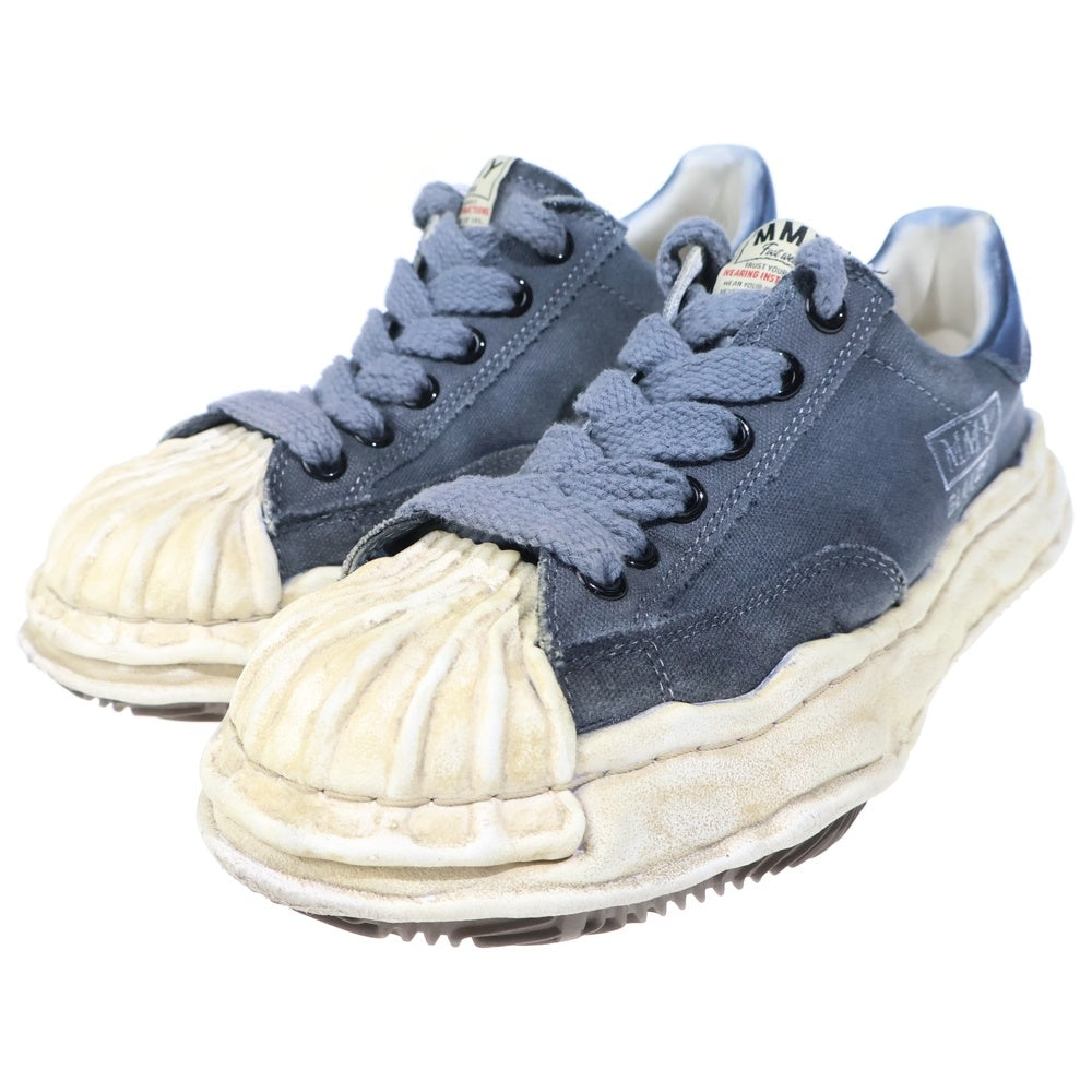 MAISON MIHARAYASUHIRO(メゾンミハラヤスヒロ) BLAKEY Original sole canvas garment dye Low Top sneakers ブレイキー ローカットスニーカー ブルー/ホワイト A12FW719
