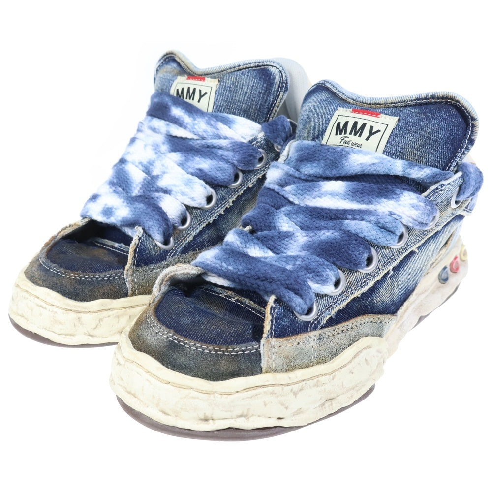 MAISON MIHARAYASUHIRO(メゾンミハラヤスヒロ) HERBIE PUFFER OG Sole Washed Denim Low top Sneaker ハービー パファー OG ソール ウォッシュド デニム ローカットスニーカー ブルー/ホワイト A01FW702