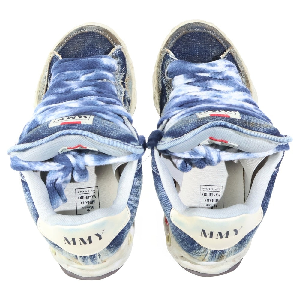 MAISON MIHARAYASUHIRO(メゾンミハラヤスヒロ) HERBIE PUFFER OG Sole Washed Denim Low top Sneaker ハービー パファー OG ソール ウォッシュド デニム ローカットスニーカー ブルー/ホワイト A01FW702