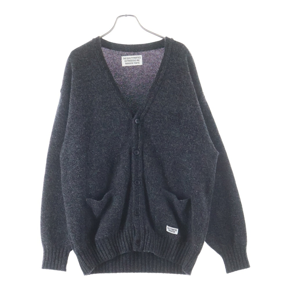 WACKO MARIA(ワコマリア) 23AW CLASSIC KNIT CARDIGAN クラシック ニット カーディガン グレー 23FW-WMK-KN04