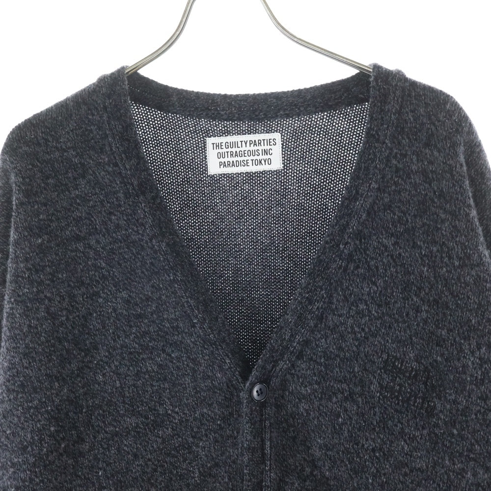 WACKO MARIA(ワコマリア) 23AW CLASSIC KNIT CARDIGAN クラシック ニット カーディガン グレー 23FW-WMK-KN04