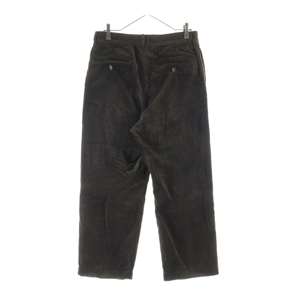 WACKO MARIA(ワコマリア) 23AW DOUBLE PLEATED CORDUROY TROUSERS 2タック コーデュロイ トラウザーパンツ ブラウン 23FW-WMP-PT02