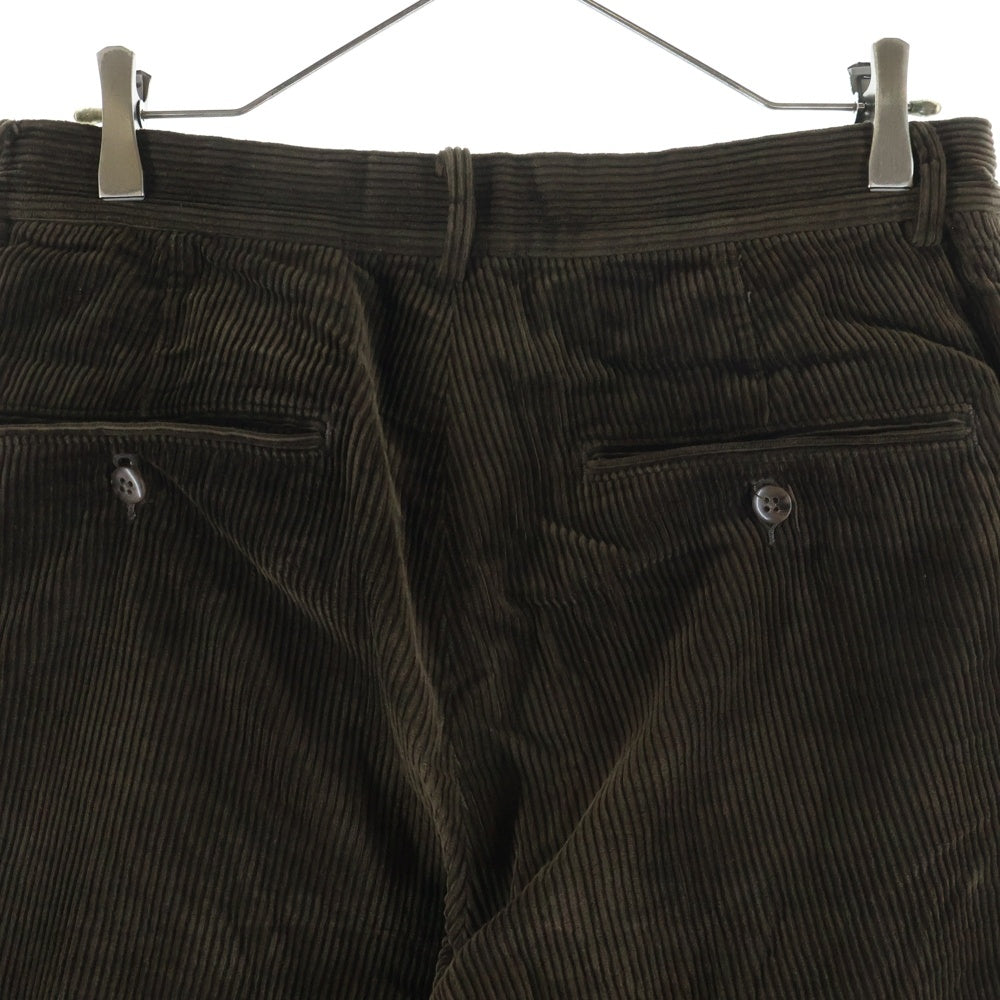 WACKO MARIA(ワコマリア) 23AW DOUBLE PLEATED CORDUROY TROUSERS 2タック コーデュロイ トラウザーパンツ ブラウン 23FW-WMP-PT02
