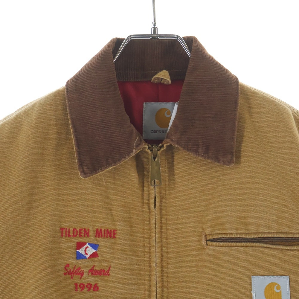 CARHARTT(カーハート) 90s DETOROIT JACKET デトロイトジャケット ワークジャケット 企業ロゴ ブラウン