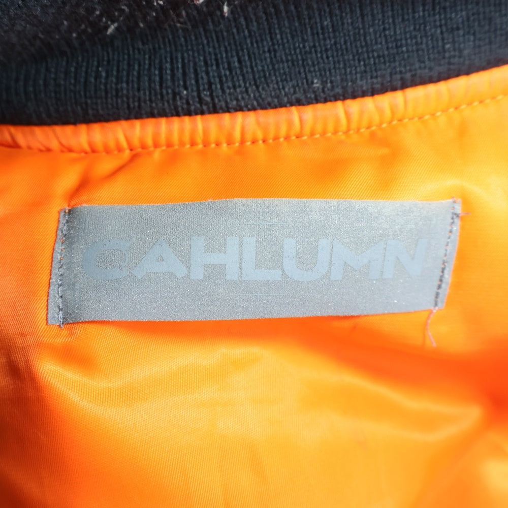 CAHLUMN(カウラム) MA-1 リバーシブル フライトジャケット ナイロン ブラック 234-1583