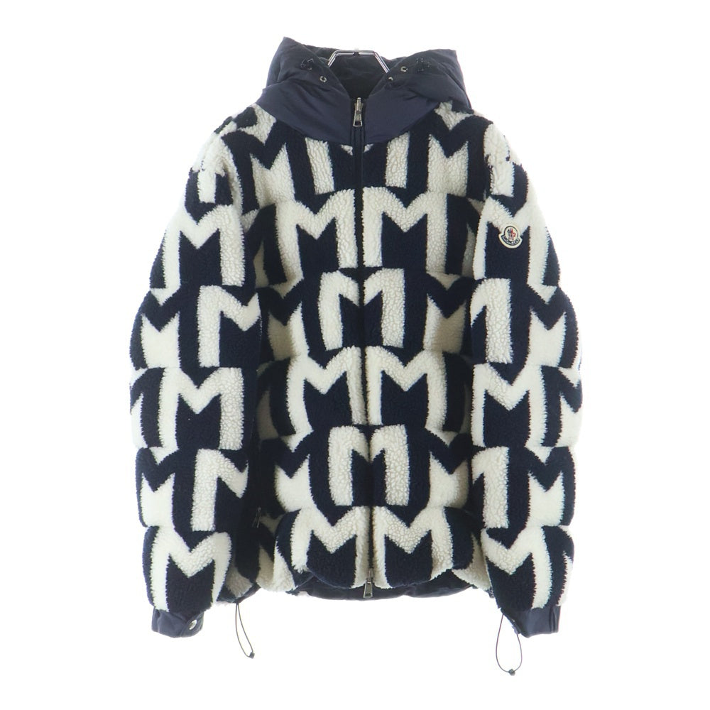 MONCLER(モンクレール) 23AW リバーシブル フーディー ボアダウンジャケット ホワイト/ネイビー I20911A00147