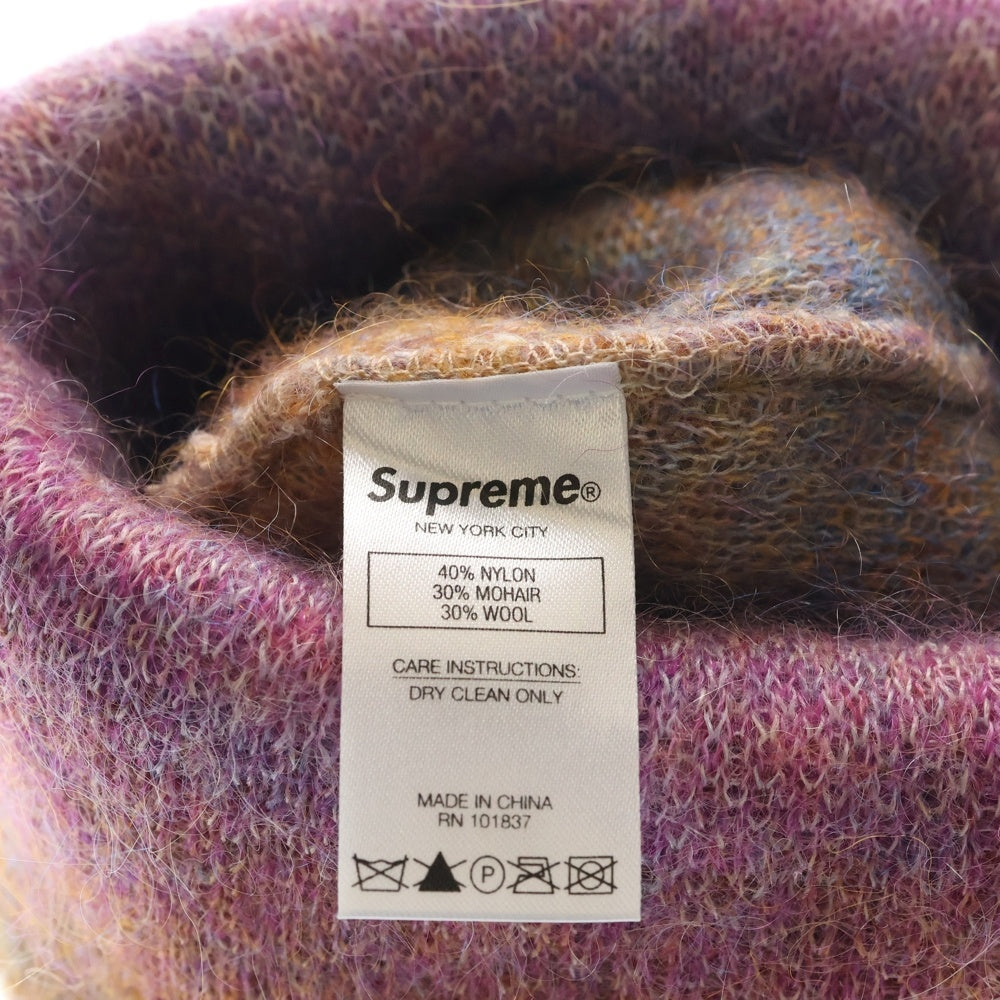 SUPREME(シュプリーム) 19AW Mohair Beanie モヘアビーニー ニット帽 マルチカラー