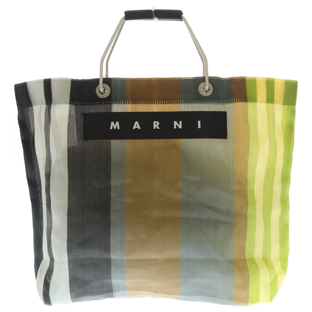 MARNI(マルニ) フラワーカフェ ストライプ トートバッグ マルチカラー