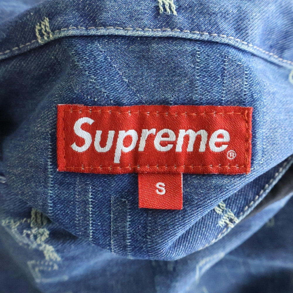 SUPREME(シュプリーム) 19AW Reversible Dimensions Logo Denim Work Jacket リバーシブル ディメンションズ ロゴ デニムジャケット インディゴ