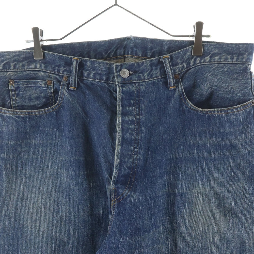A.PRESSE(アプレッセ) 22AW Washed Denim Wide Pants ウォッシュ デニム ワイドパンツ インディゴ 22AAP-04-05H