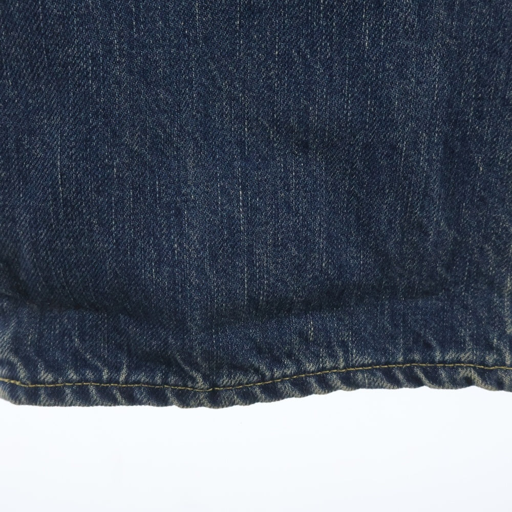 A.PRESSE(アプレッセ) 22AW Washed Denim Wide Pants ウォッシュ デニム ワイドパンツ インディゴ 22AAP-04-05H
