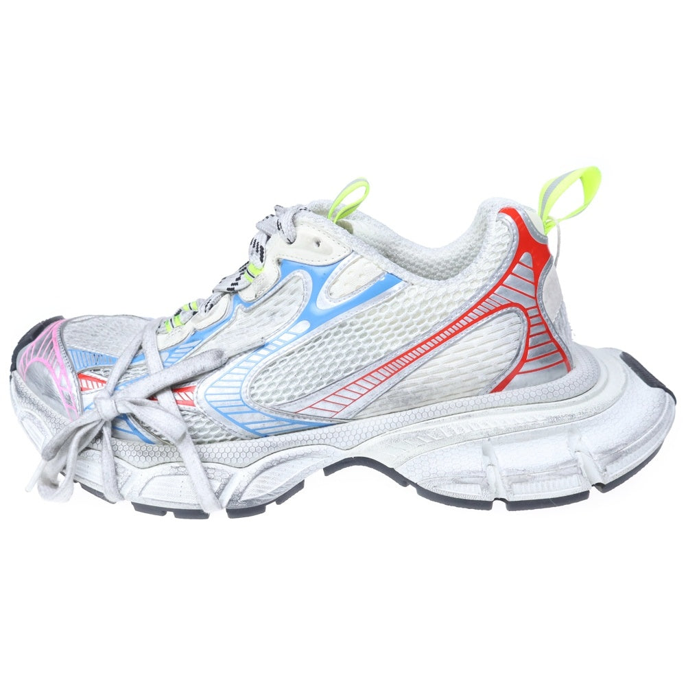 BALENCIAGA(バレンシアガ) 3XL Sneaker USED加工 スリーエックスエル メッシュローカットスニーカー ホワイト/マルチカラー 734734