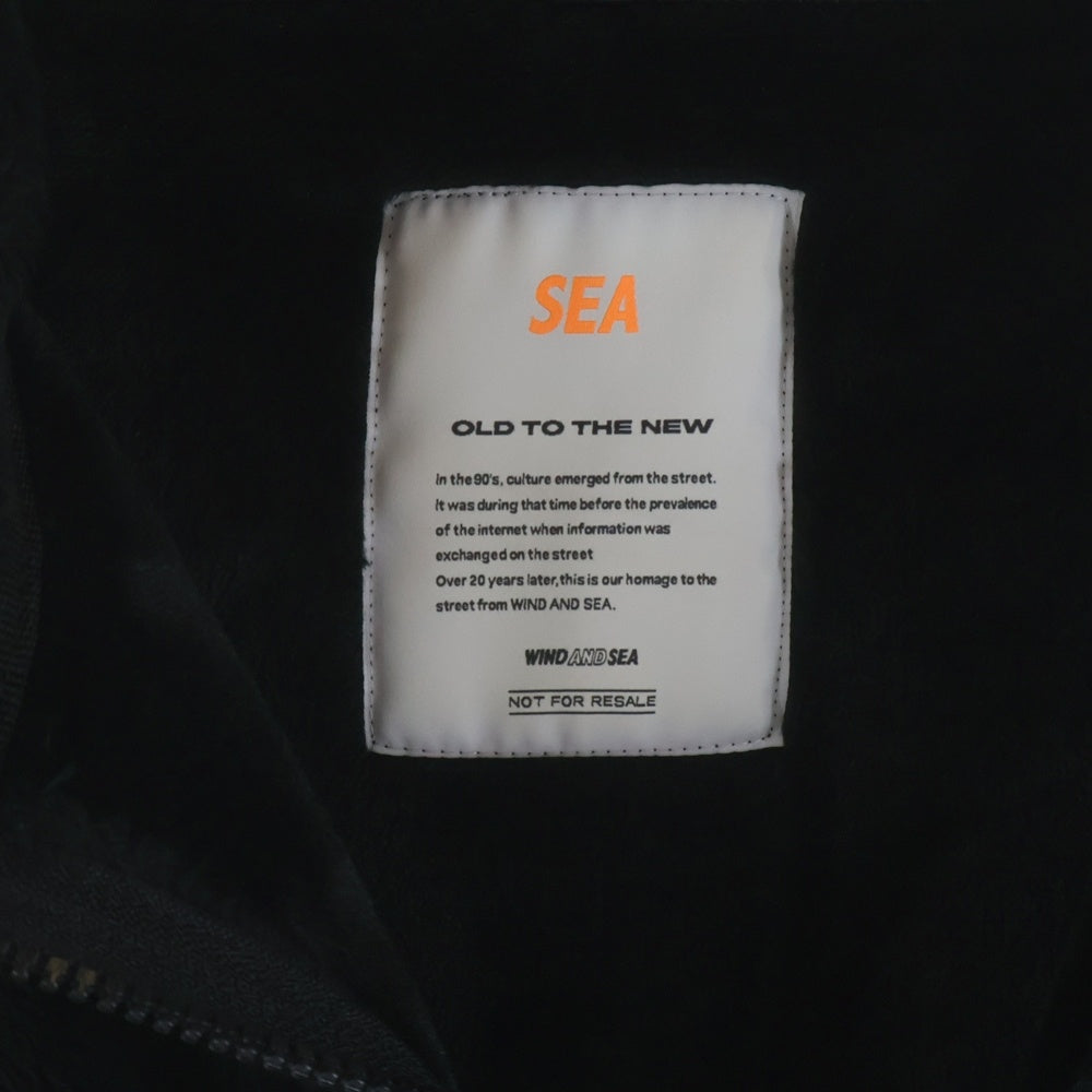 WIND AND SEA(ウィンダンシー) 19AW MILITARY FLEECE JACKET ミリタリー フリースジャケット ブラック WDS-19A-JK-01
