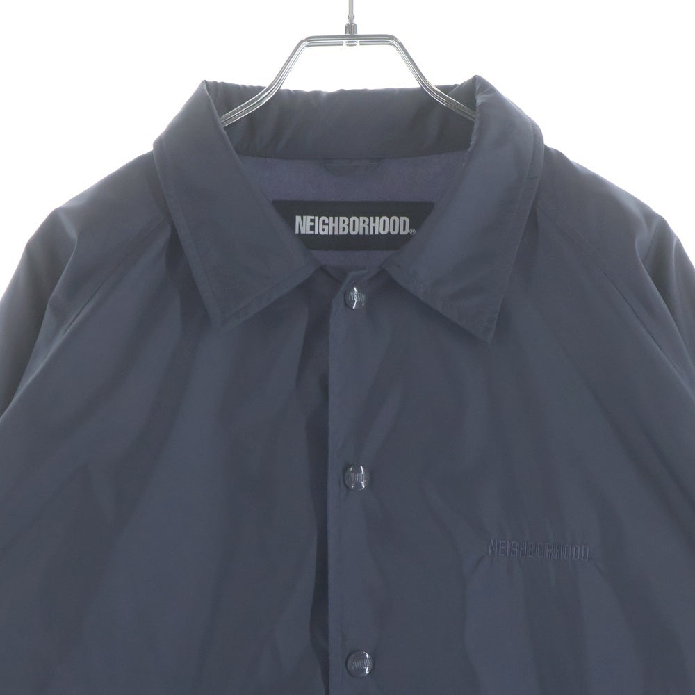 NEIGHBORHOOD(ネイバーフッド) 21SS BROOKS/N-JKT ロゴ 刺繍 コーチジャケット ネイビー 211TSNH-JKM01