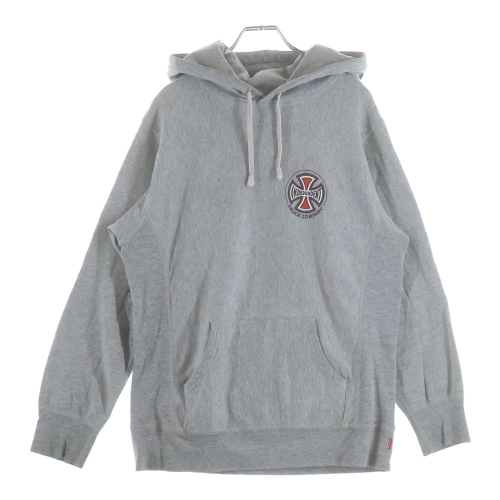 SUPREME(シュプリーム) 15AW × INDEPENDENT Fuck The Rest Hoodie インデペンデント ファックザリースト スウェット プルオーバーパーカー グレー