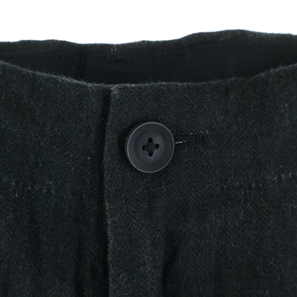 Yohji Yamamoto POUR HOMME(ヨウジヤマモト プールオム) 20SS 朝倉優佳ペイントデザイン ビッグサイズバルーンパンツ リネン ブラック HN-P63-312