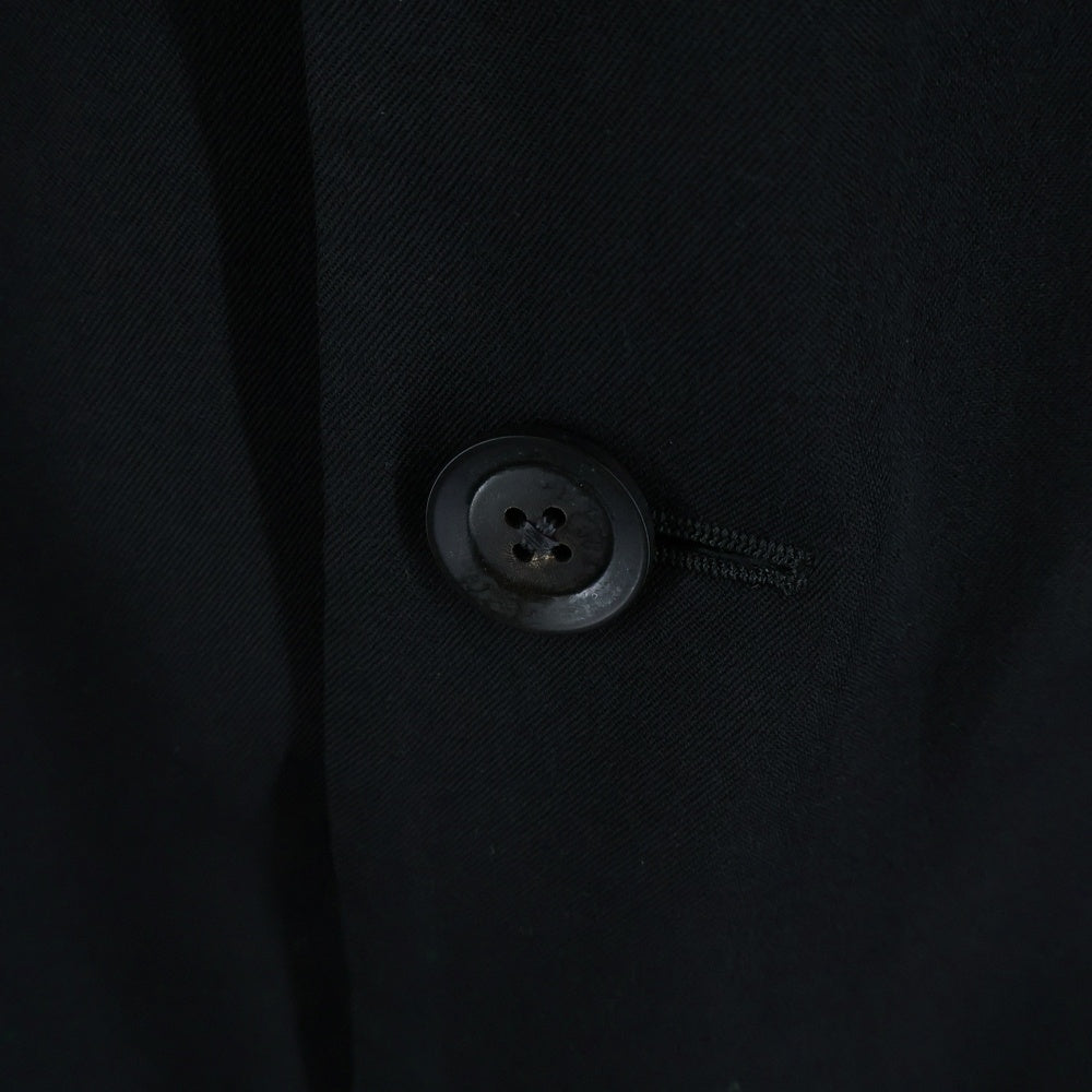 Yohji Yamamoto POUR HOMME(ヨウジヤマモト プールオム) 20AW ワッペン付きアンバランスJKT テーラードジャケット ブラック HR-J57-100