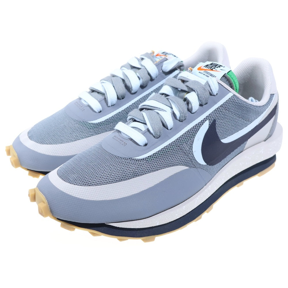 NIKE(ナイキ) ×sacai ×CLOT LD WAFFLE GREY OBSIDIAN サカイ クロット エルディーワッフル グレーオブシディアン ローカットスニーカー グレー US9/27cm DH3114-001