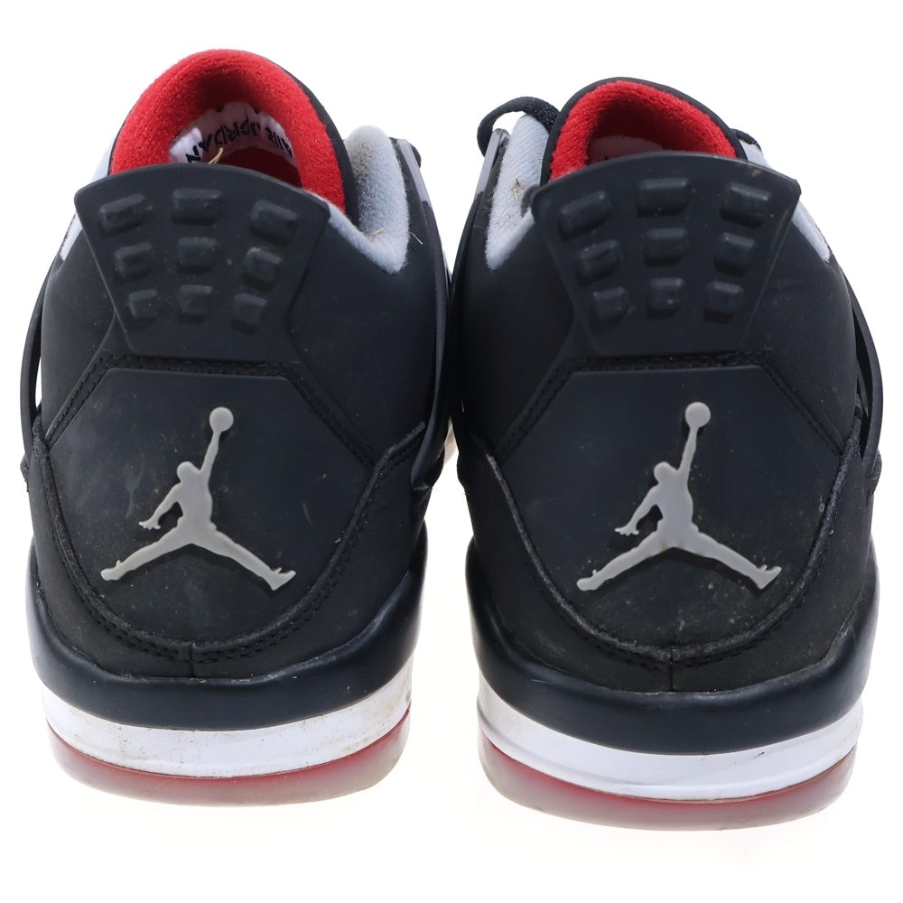 NIKE(ナイキ) AIR JORDAN 4 GOLF BRED エアジョーダン4 ゴルフ ブレッド CU9981-002 US10/28.0cm ブラック/レッド