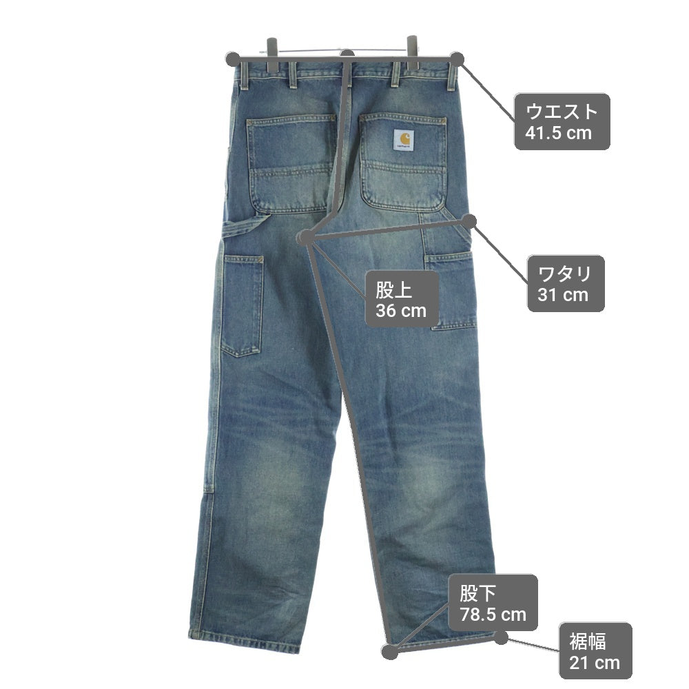 Carhartt WIP(カーハート ダブリューアイピー) ダブルニーパンツ デニム ワークパンツ ペインターパンツ インディゴ