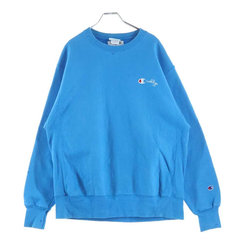CHAMPION(チャンピオン) ×LEISURE LIFE NYC Reverse Weave リバースウィーブ スウェットトレーナー ブルー