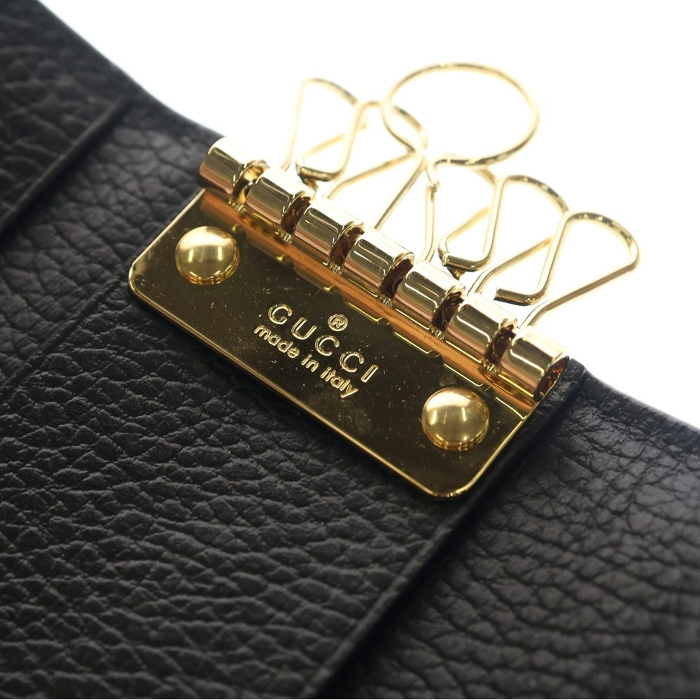 GUCCI(グッチ) PETITE MARMONT GGロゴ キーケース ブラウン/ブラック 456118