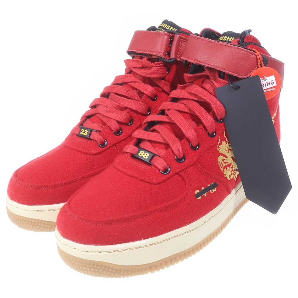NIKE(ナイキ) ×MAHARISHI AIR FORCE 1 HIGH MAHARISHI RED CI3900-992 マハリシ エアフォース 1 ハイ バイユー ローカットスニーカー レッド US8/26cm