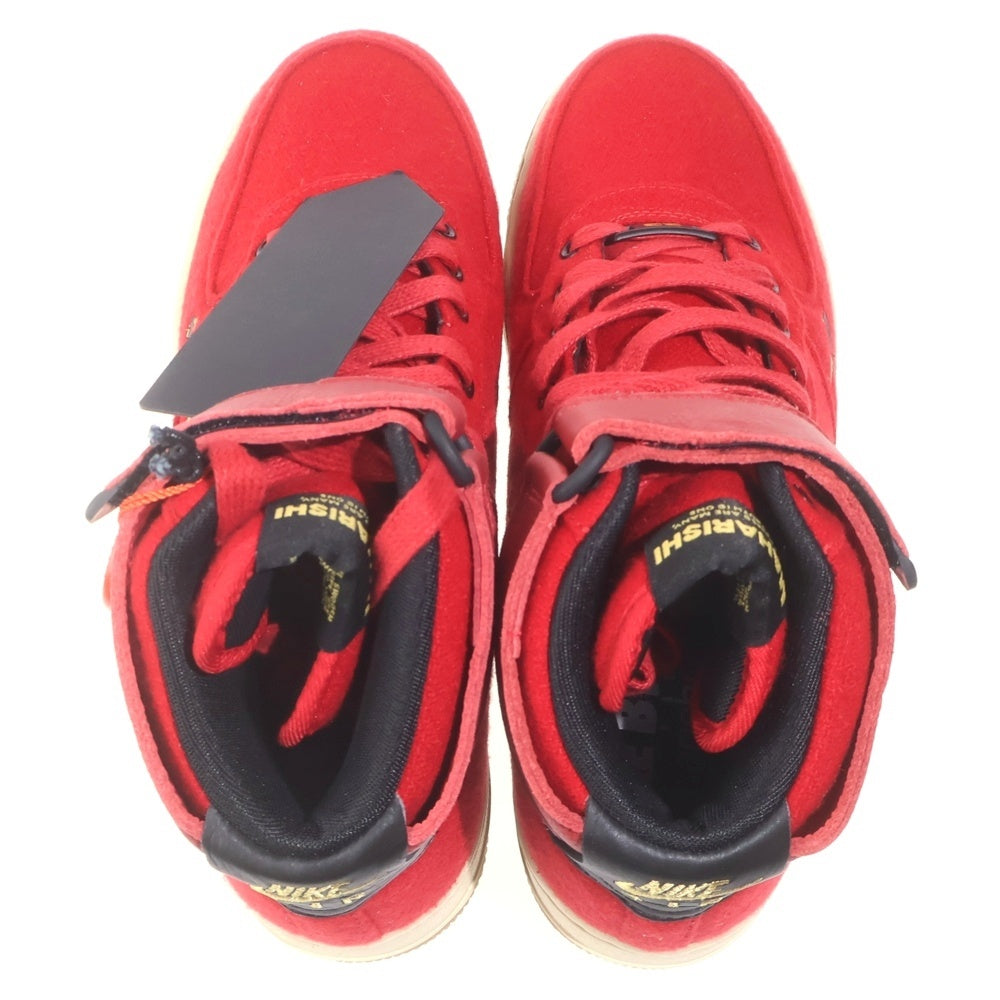 NIKE(ナイキ) ×MAHARISHI AIR FORCE 1 HIGH MAHARISHI RED CI3900-992 マハリシ エアフォース 1 ハイ バイユー ローカットスニーカー レッド US8/26cm
