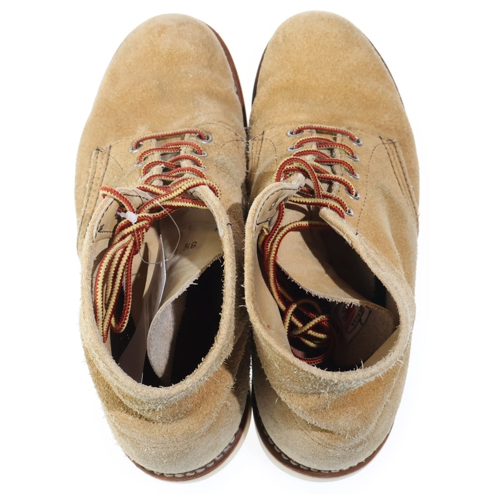 RED WING(レッド ウイング) 90s 6-INCH CLASSIC ROUND 刺繍羽タグ 6インチ クラシックラウンド スウェード ブーツ ベージュ 8167