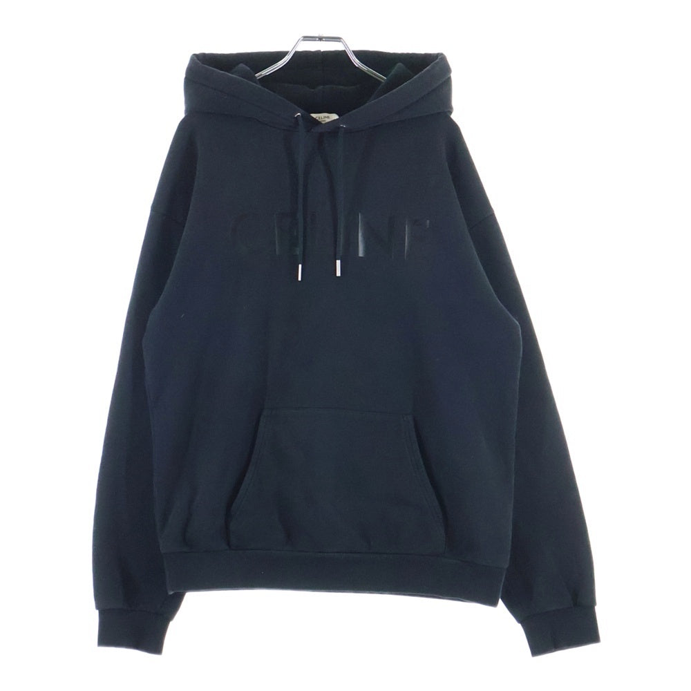 CELINE(セリーヌ) 22AW ブランドロゴ プルオーバーパーカー フーディー ブラック 2Y969670Q