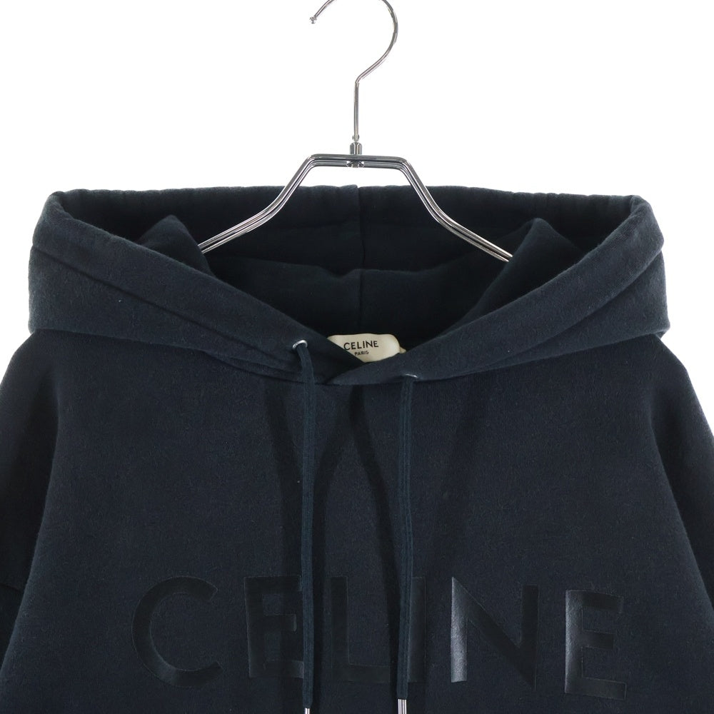 CELINE(セリーヌ) 22AW ブランドロゴ プルオーバーパーカー フーディー ブラック 2Y969670Q