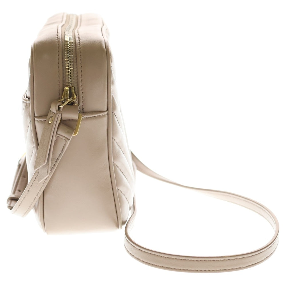YVES SAINT LAURENT(イヴサンローラン) LOU CAMELA キルティング カメラバッグ ショルダーバッグ べージュ レディース 715232