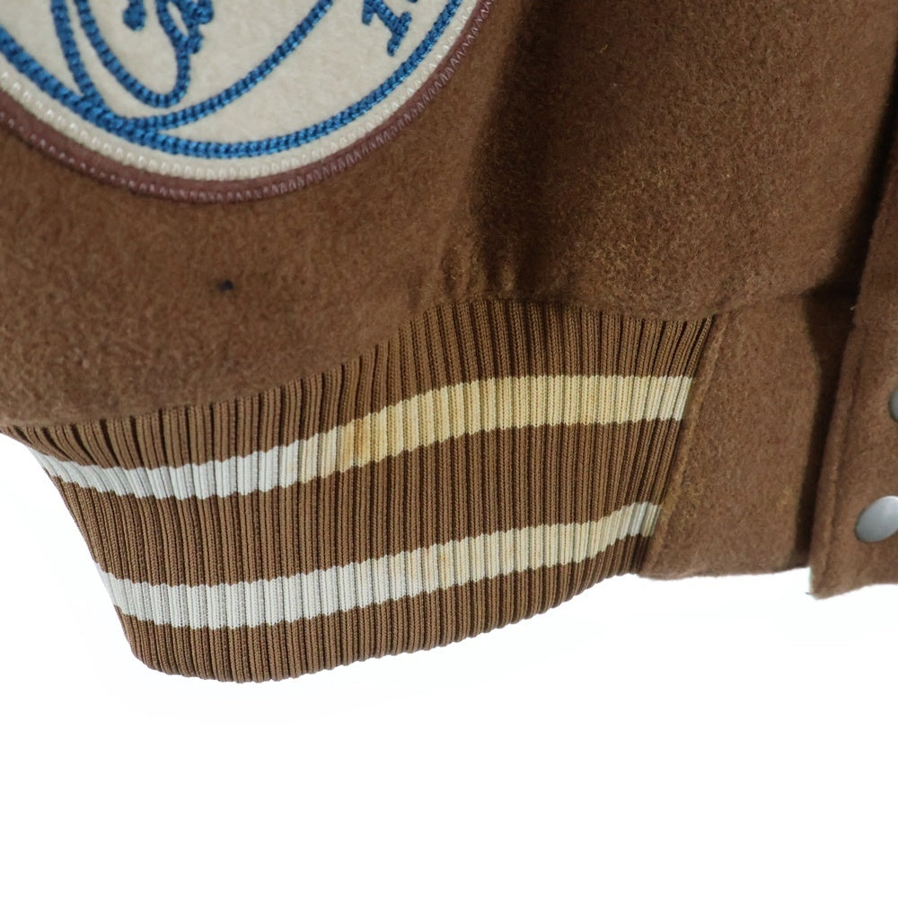 NIKE(ナイキ) ×Travis Scott Varsity Jacket スタジャン ワッペン ブラウン DO4103-256