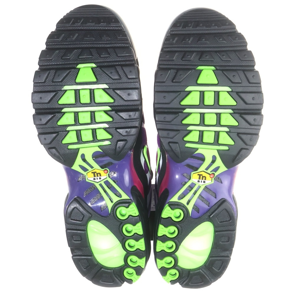 NIKE(ナイキ) AIR MAX PLUS FIREBERRY/WHITE-BLACK-PURE PURPLE 604133-610 エアーマックス プラス ローカットスニーカー ピンク/ブラック US10/28cm