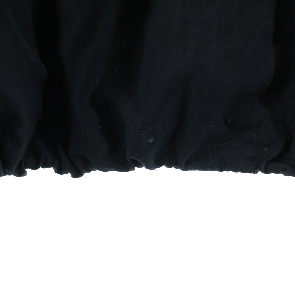 BALENCIAGA(バレンシアガ) 19SS TRACKSUIT POPLIN SHIRT JACKET ロゴ刺繍 バイカラー ナイロン トラックジャケット ブラック/ホワイト 571434 TEM21