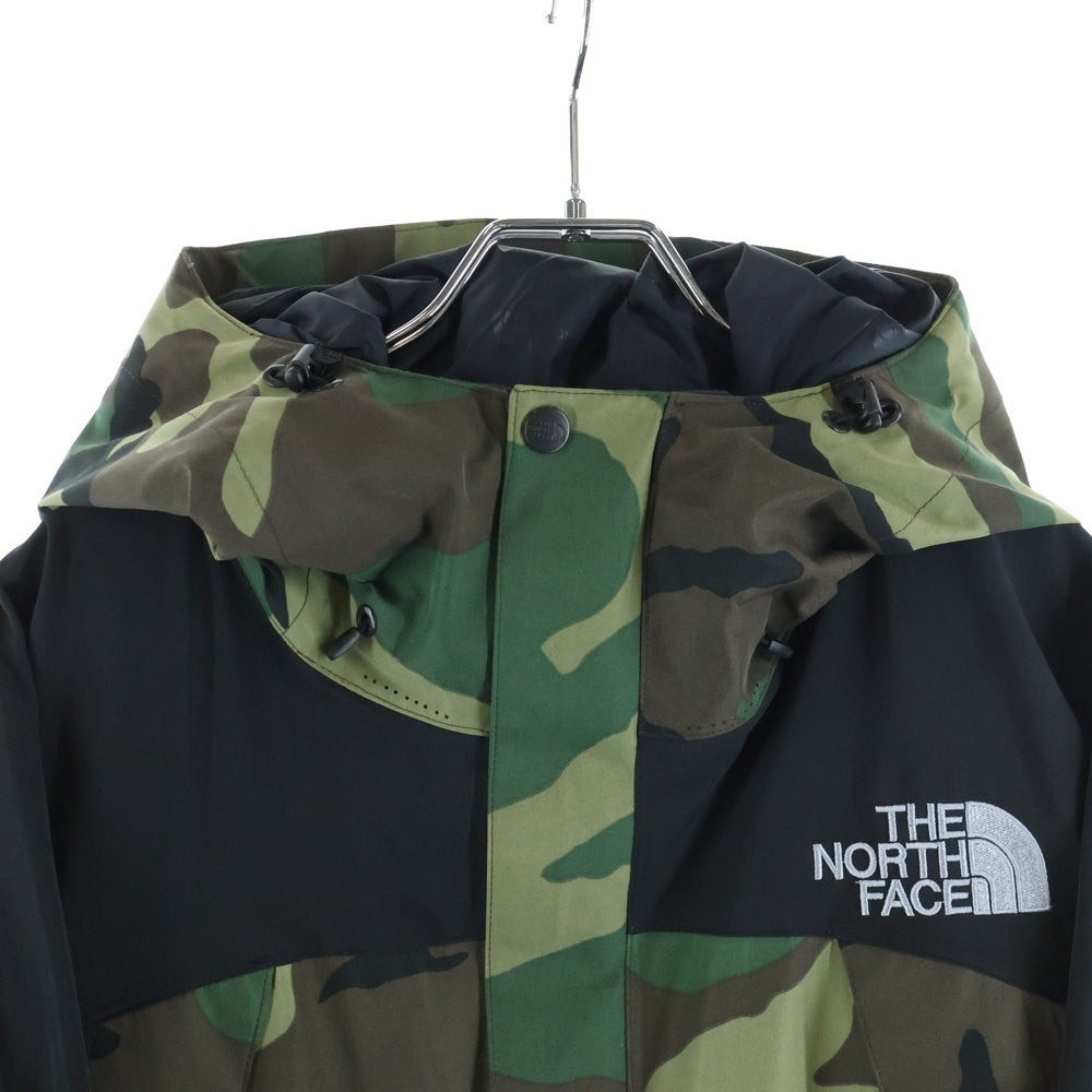 THE NORTH FACE(ザノースフェイス) NOVELTY MOUNTAIN JACKET 迷彩 ナイロン ノベルティージャケット ブラック/カーキ NP61545