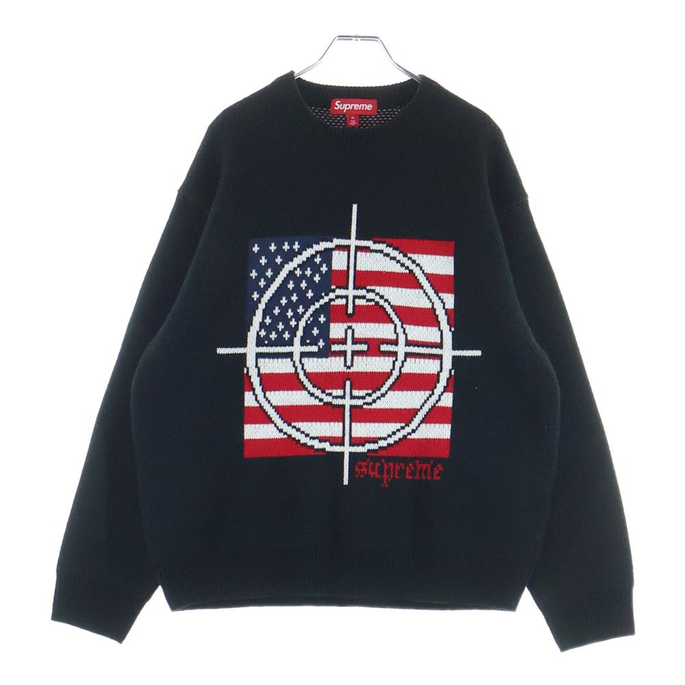 SUPREME(シュプリーム) 25AW Target Sweater ターゲット クルーネック 長袖セーター ブラック
