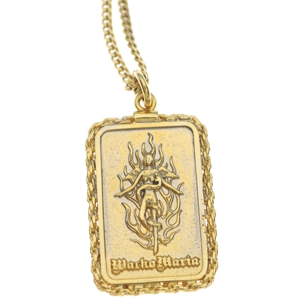 WACKO MARIA(ワコマリア) PLATE NECKLACE TYPE-2 快楽 プレートネックレス ゴールド