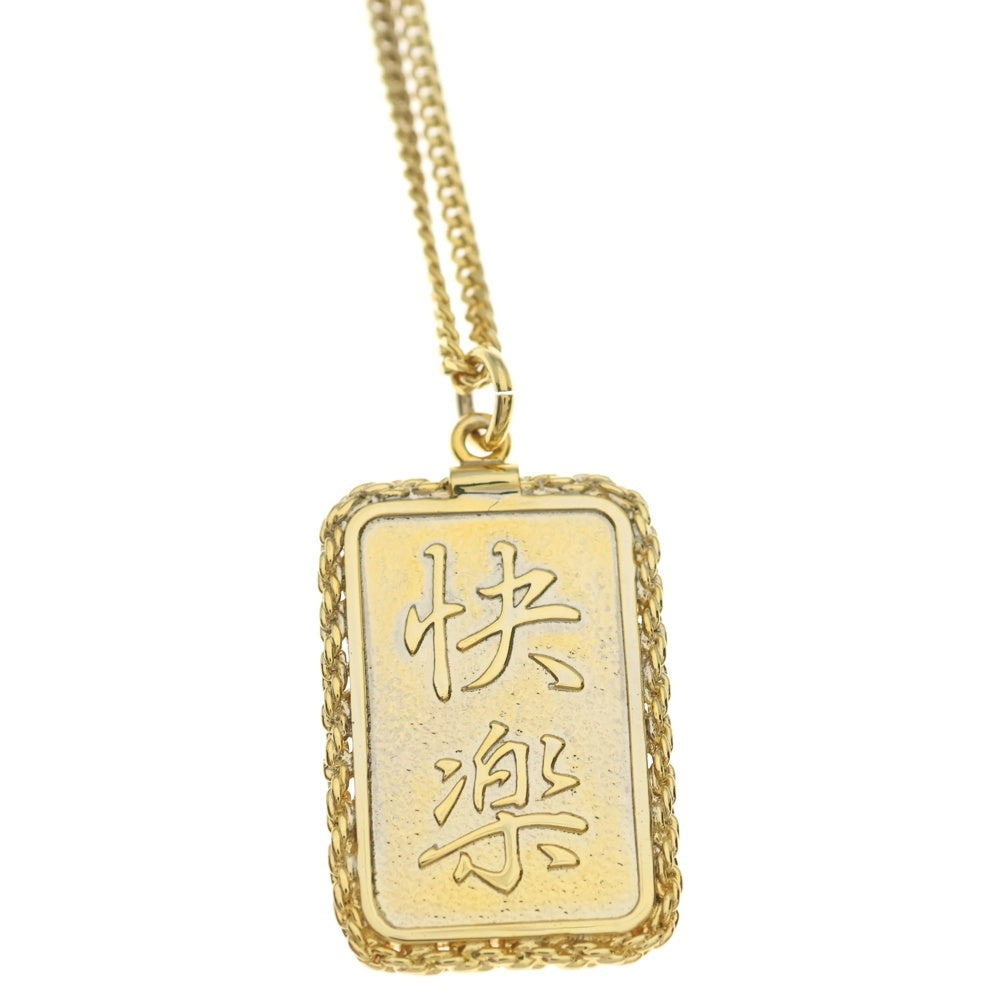 WACKO MARIA(ワコマリア) PLATE NECKLACE TYPE-2 快楽 プレートネックレス ゴールド