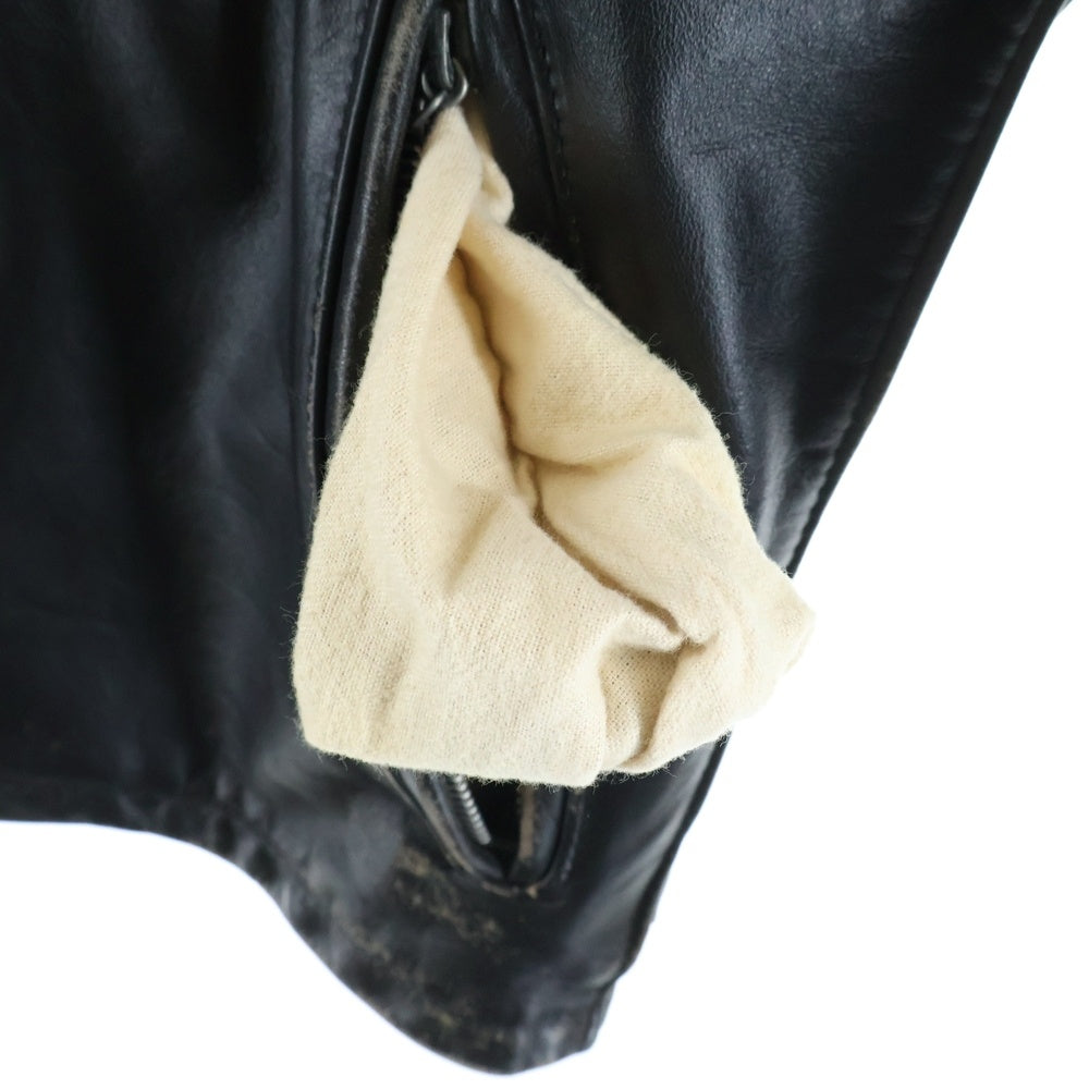 SCHOTT(ショット) Leather Jacket シングルレザージャケット ライナー付き ブラック