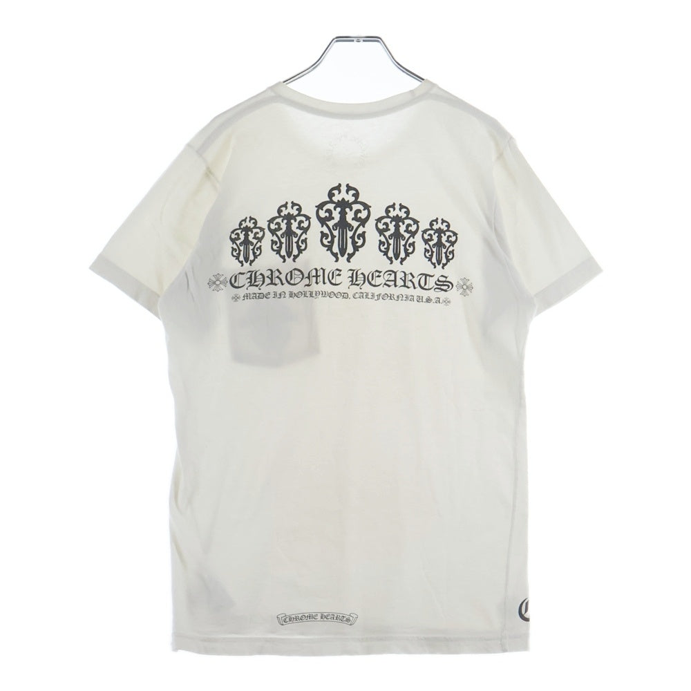 CHROME HEARTS(クロムハーツ) MADE IN HOLLYWOOD DAGGER TEE ハリウッド ヴァインダガー ポケット半袖Tシャツ カットソー ホワイト