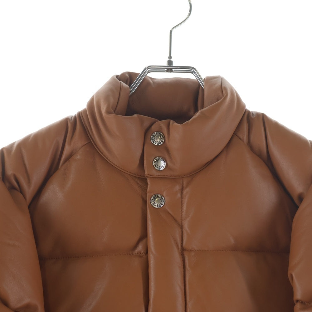 A BATHING APE(アベイシングエイプ) 25AW LEATHER CLASSIC DOWN JACKET シープスキン レザー クラシック ダウンジャケット ブラウン 001DNL801011M