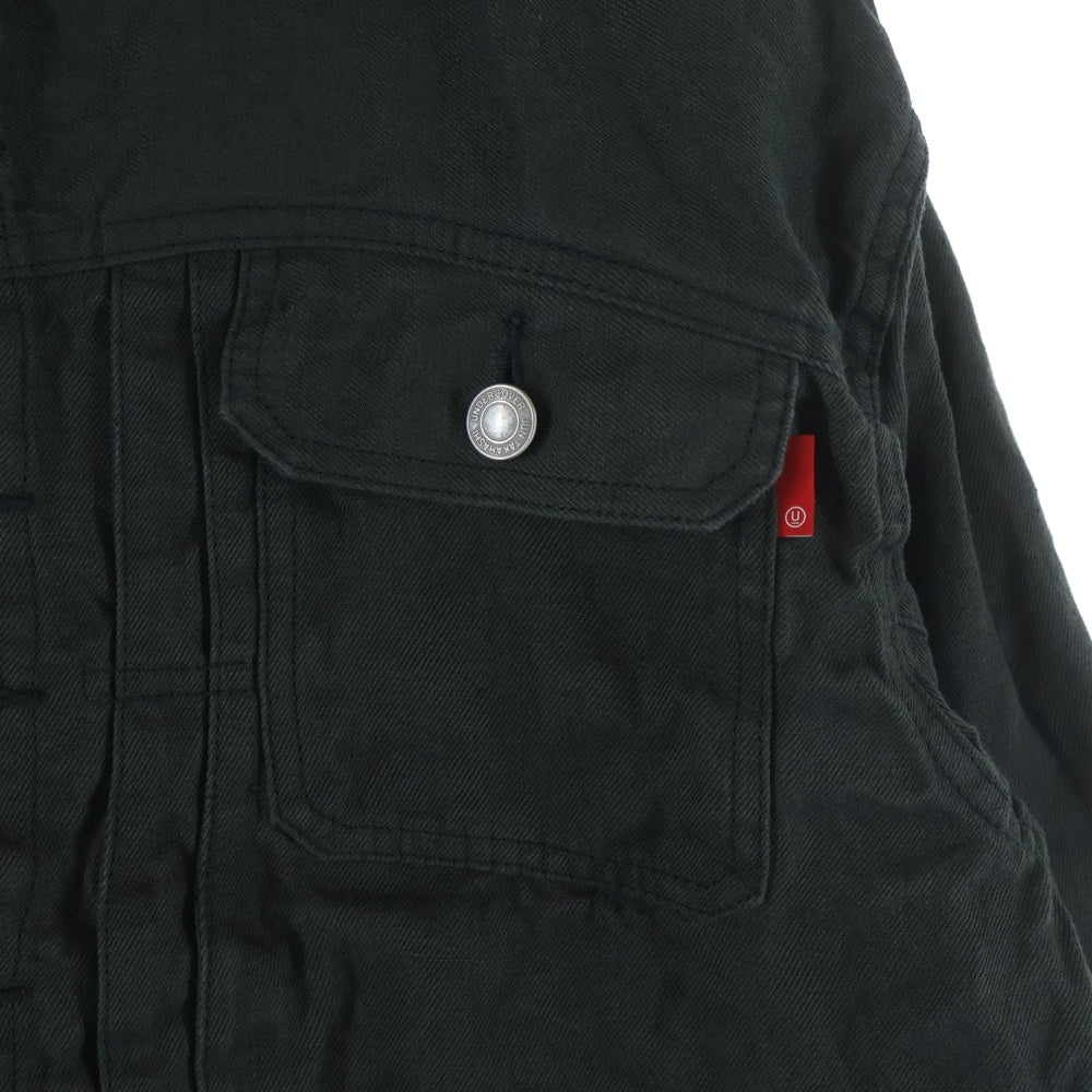 UNDERCOVER(アンダーカバー) 26SS ユーズド加工デニムジャケット リネンブルゾン カーキ/グレー UC1F4204-2